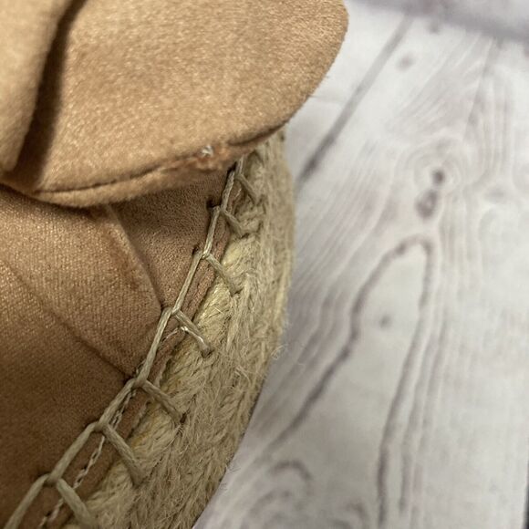 Circus Sam Edelman Shoes Womens 7.5 Cali Espadrille Golden Caramel‎ Bow Slip On - Picture 8 of 8